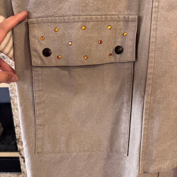 Vintage AUSTRALIAN OUTBACK COLLECTION Classic Canvas Duster Long Coat Beige LG - Picture 2 of 9